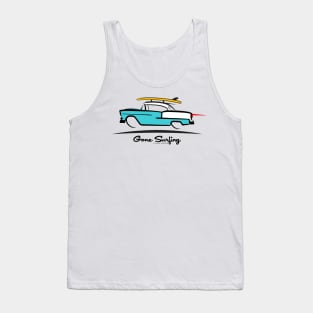 1955 Chevy Hardtop Coupe Gone Surfing Tank Top